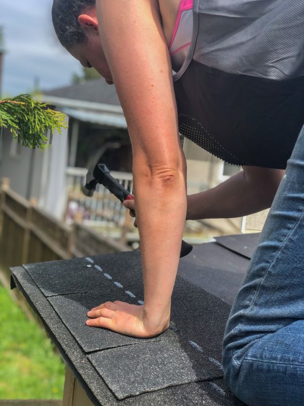 Shingle Replacement in Progress